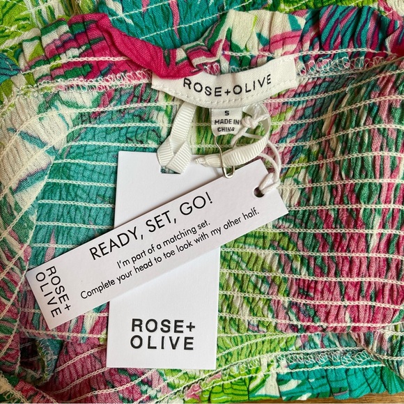 Rose + Olive Tropical 2 Piece Set - Picture 2 of 8
